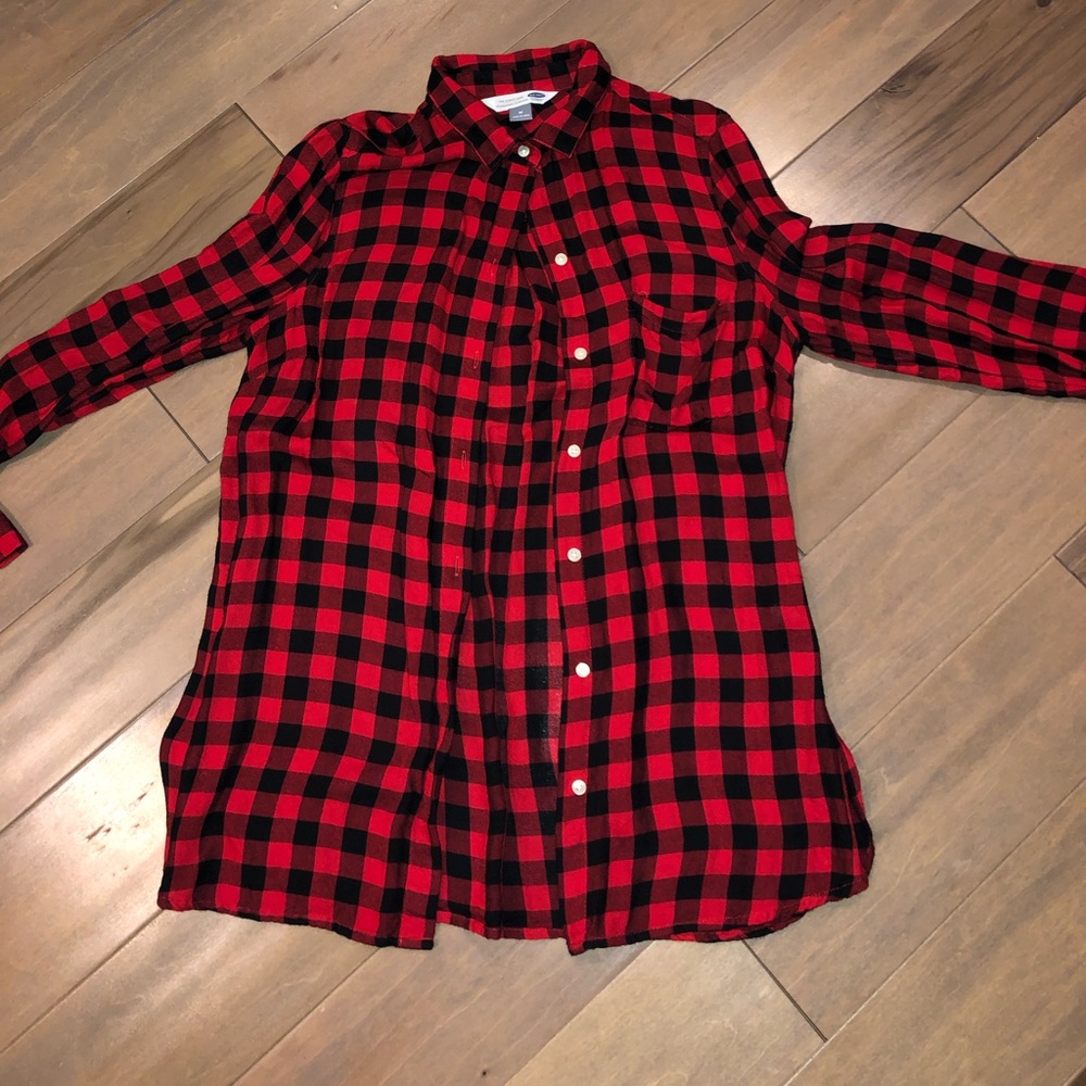 Old navy buffalo plaid button down